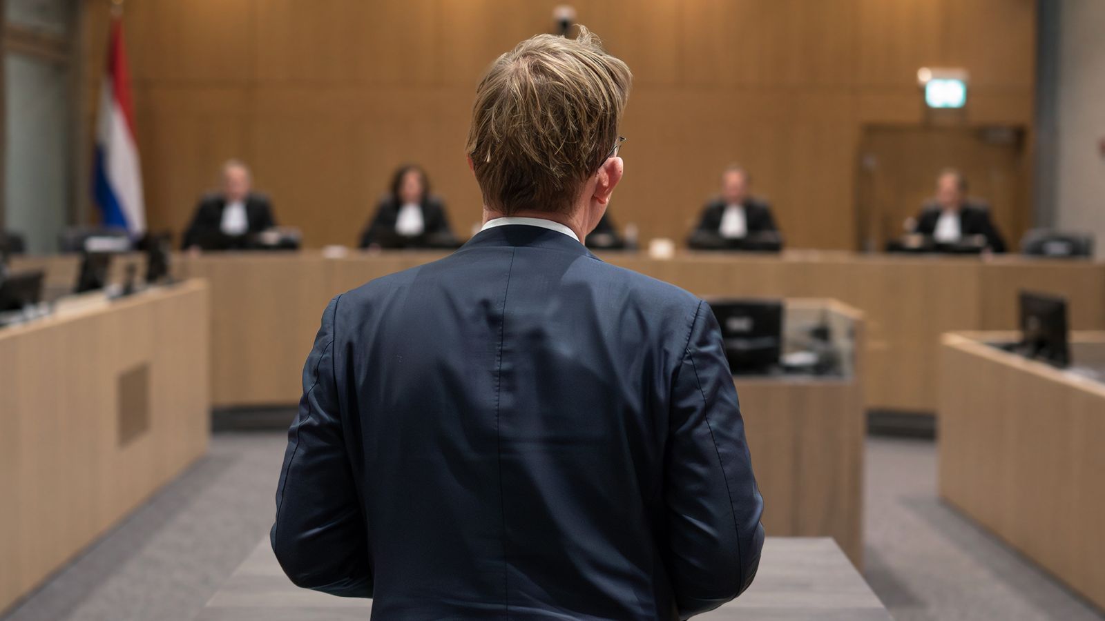 Pepijn van Houwelingen in de rechtszaal